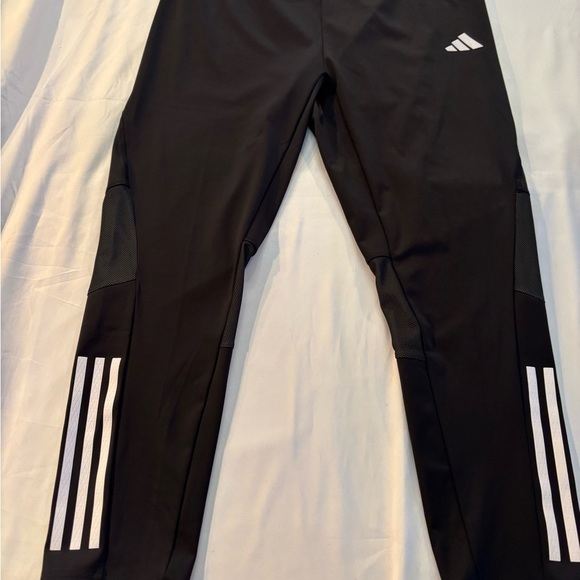 Adidas Black and White Leggings with Iconic Stripes - Picture 1 of 5